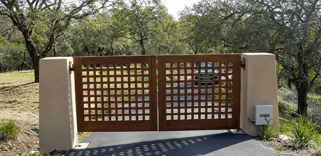 Driveway gate installation for a residential property in Huntsville, AL