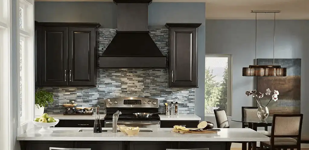 Kitchen cabinet painting and refinishing in a modern kitchen in Huntsville, AL